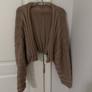 Fashion Nova Tan Knit Women's Shrug